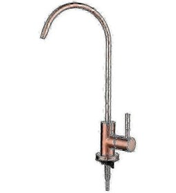 Resim Lavabo İçin Su Filtreli Musluk - Ro Sistemli Paslanmaz Çelik Musluk Gül Altın 