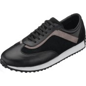 Resim Costo Shoes KB77 Siyah - Gri Deri Rahat Şık Preimium Serisi Erkek Spor Ayakkabı Ganiş Rahat Kalıp 