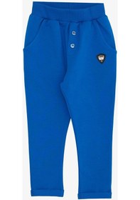 Resim Breeze Erkek Bebek Alt Düğme Aksesuarlı Armalı Cepli 9 Ay-3 Yaş, Saks Mavisi-saks Mavisi Saks 