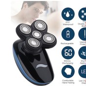Resim Geeksen Razor Erkek Elektrikli Tıraş Makinesi Şarj Edilebilir Beş Bıçaklı Sakal Siyah 