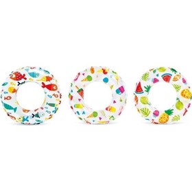 Resim Intex Basklı Simit 51 Cm 3-6 Yaş - 1 Adet Stokta Olan Gönderilir 