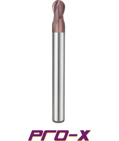 Resim Pro-X Çap - Çap 14 Mm R7 2 Ağızlı Uzun Küre Karbür Parmak Freze 