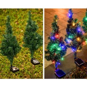 Resim Konyax Solar Dekoratif Çam Ağacı Renkli 