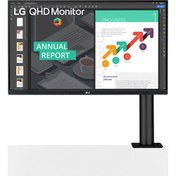 Resim LG 27QN880-B 27" 5 MS FreeSync 2K QHD Ergo IPS Monitör 