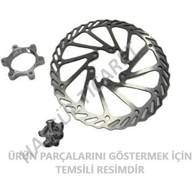 Resim Hsgl Bisiklet Disk Fren Rotor Dişli Aparatlı 160 mm 6 Vidalı Bis 