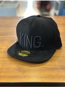 Resim Hamze Kıng Nakışlı Siyah Hip Hop Snapback Rapper Basket Cap Şapka Siyah 