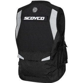 Resim Ebakbak Motosiklet Reflektörlü Yelek Gece Gündüz Farkındalık Yeleği Siyah 