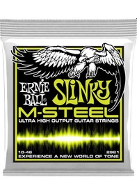 Resim Ernie Ball 2921 M-Steel Regular Slinky Elektro Gitar Teli (10-46) 