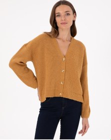 Resim Pierre Cardin Kadın Camel Hırka Triko 50300112-vr015 Camel 