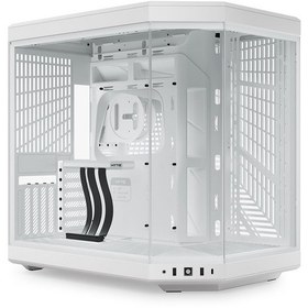 Resim HYTE Y70 Snow White Temperli Cam USB 3.2 E-ATX Dual Chamber Mid Tower Gaming Kasa (CS-HYTE-Y70-WW) 