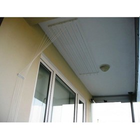 Resim Asansörlü Çamaşır Askısı Tavan Tipi 5 Çubuk 180 CM Beyaz 