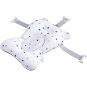 Resim Dianziye Yeni Doğan Bebekler İçin Yüzme Oynatıcı Banyo Yastığı - Güneş Altı Beyaz Küçük Boy Ağ Deseni 