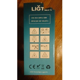 Resim Liğtex Civa Buharlı Ampul 125W Balastlı E27 