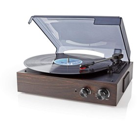 Resim Braventa Collection Wood Retro Turntable 