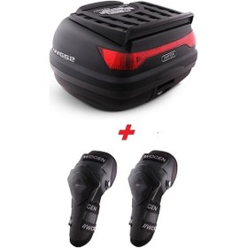 Resim Wogen Wg52 Premium Arka Çanta 52 Litre Siyah + Karbon Dizlik He Siyah 