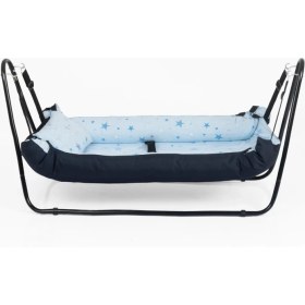 Resim Loove Bebe Lacivert Jüpiter Bebek Hamak 0-24 Ay Arası Güvenli ve Rahat Kullanım İçin Tasarlandı 