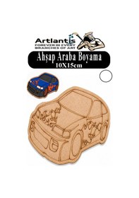 Resim Ahşap Boyama Araçlar 1 Adet 10x15cm Taşıtlar Boyama Figürü Etkinlik Çoçuk Gelişim Motor Beceri Kreş Anasınıfı Beyaz 