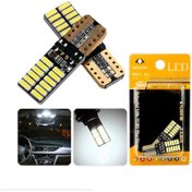 Resim T10 Park Ledi Oto Plaka Tavan Ampulu Led 24 Led Beyaz Led Ampul 