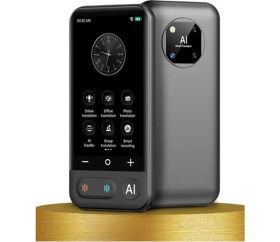 Resim TeknoKapsül Kameralı 140 Dilde Wifi Özellikli Translator Elektronik Çeviri Türkçe Menü 