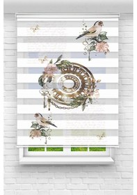 Resim Perdecizade Enxboy Kuşlar Dijital Baskılı Zebra Perde-cocuk Odası-stor Perde Pz-2556 Renkli 