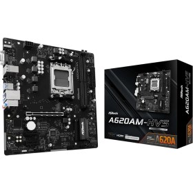 Resim Asrock A620AM-HVS Amd A620 Soket Am5 Ddr5 6800(OC)MHZ Matx Gaming (Oyuncu) Anakart 