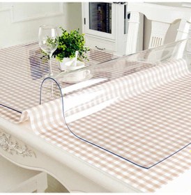 Resim 100Cmx230Cm Şeffaf Pvc 1,7 Mm Masa Örtüsü Koruyucu Xömbx5 