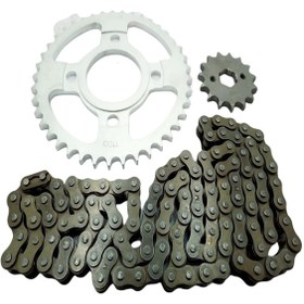 Resim Mondial Agk 125 Ön-Arka Dişli Zincir Set Orj (492651477) 