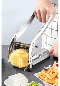 Resim Çelik El Tipi Patates Sebze Dilimleyici Küp Rende Doğrayıcı Diğer 