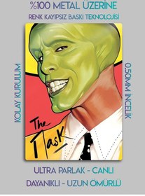 Resim The Mask - Metal Baskı Parlak Tablo 