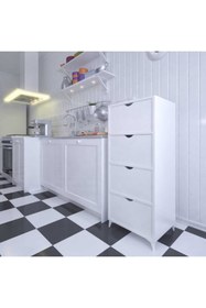 Resim Genel Markalar Çok Amaçlı Çekmeceli Dolap Kiler Dolabı Banyo Dolabı 