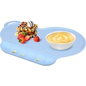 Resim Yaleker Emici Tabanlı Bebek Mama Önlüğü - Kaymaz, Isıya Dayanıklı Silikon Yemek Tabağı Diğer Çok Renkli 