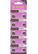 Resim Tianqiu AG6 LR920H/371A 1.5V Alkalin Düğme Pil 10'lu 