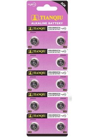 Resim Tianqiu AG6 LR920H/371A 1.5V Alkalin Düğme Pil 10'lu 