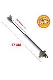 Resim Badem10 Std Frenli Ayarlanabilir Dolap Kapak Gazlı Amortisörü Pistonu Kapak Kapağı Hidroliği (27 CM 100NT) 