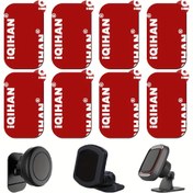 Resim iQIHAN Manyetik Araç Tutucu Yapışkan Pedleri - Isıya Dayanıklı, Su Geçirmez Çift Taraflı Bant Telefon Tutucuları, Dash Kameraları ve Daha Fazlası İçin 