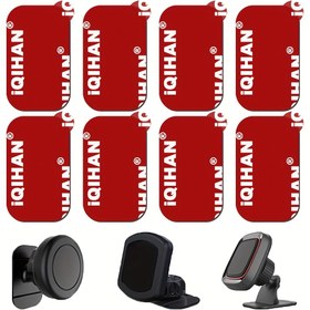 Resim iQIHAN Manyetik Araç Tutucu Yapışkan Pedleri - Isıya Dayanıklı, Su Geçirmez Çift Taraflı Bant Telefon Tutucuları, Dash Kameraları ve Daha Fazlası İçin 