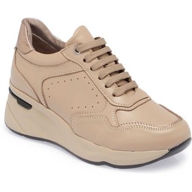 Resim Tergan Vizon Hakiki Deri Kadın Sneaker - K24S1AY67724-A44 