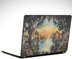 Resim Peri Kızı Ağaçlar Laptop Sticker 17 Inch (39X27Cm) 