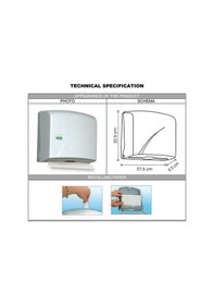 Resim Vialli K1B Z Katlı Kağıt Havlu Dispenseri Siyah-Kapasite 200 Kağ Siyah 