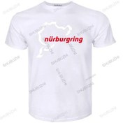 Resim Shubuzhierkek Lüks Pamuklu T Gömlek, Klasik Designcar Yarış Pisti, Gevşek Üstler, Artı Boyutubej Bej 