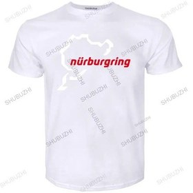 Resim Shubuzhierkek Lüks Pamuklu T Gömlek, Klasik Designcar Yarış Pisti, Gevşek Üstler, Artı Boyutubej Bej 