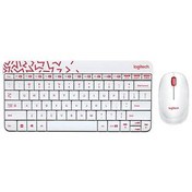 Resim Logitech MK240 Klavye Set Beyaz/Kırmızı 920-008214 