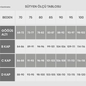 Resim 7000 Pamuklu Toparlayıcı Sütyen - Siyah / 80D 