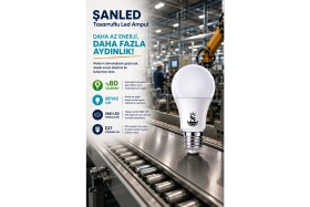 Resim ŞANLED 10W Tasarruflu Beyaz Renk LED Ampul-4 Adettir 
