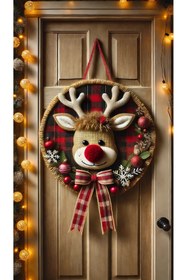 Resim PROMISEBACKDROP2 190x75cm Lastikli kapı süsü, Kumaş kapı giydirme, Christmas decor, Yılbaşı, Okul etkinlik kapı süsü 