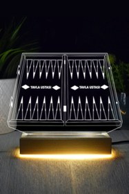 Resim Genel Markalar Tavla Ustası Tasarımlı 3d Led Lamba 