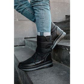 Resim Lord's Ayakkabı Alves Unisex Kadın Kar Botu Içi Kürklü Cırt Cırtlı Kaymaz Taban Ayakkabı 