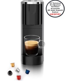 Resim Omnex Ox-pro Espresso Kapsül Kahve Makinesi Gri 