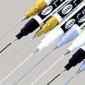 Resim 3/4 Adet Ultra İnce 0.7mm Marker Kalemler - Altın, Gümüş, Beyaz & Siyah - Su Geçirmez ve Opak Metal, Ahşap, Cam ve Tebrik Kartları için | DIY, El İşleri, Etiketleme 