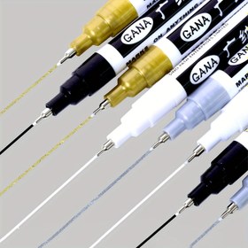 Resim 3/4 Adet Ultra İnce 0.7mm Marker Kalemler - Altın, Gümüş, Beyaz & Siyah - Su Geçirmez ve Opak Metal, Ahşap, Cam ve Tebrik Kartları için | DIY, El İşleri, Etiketleme 